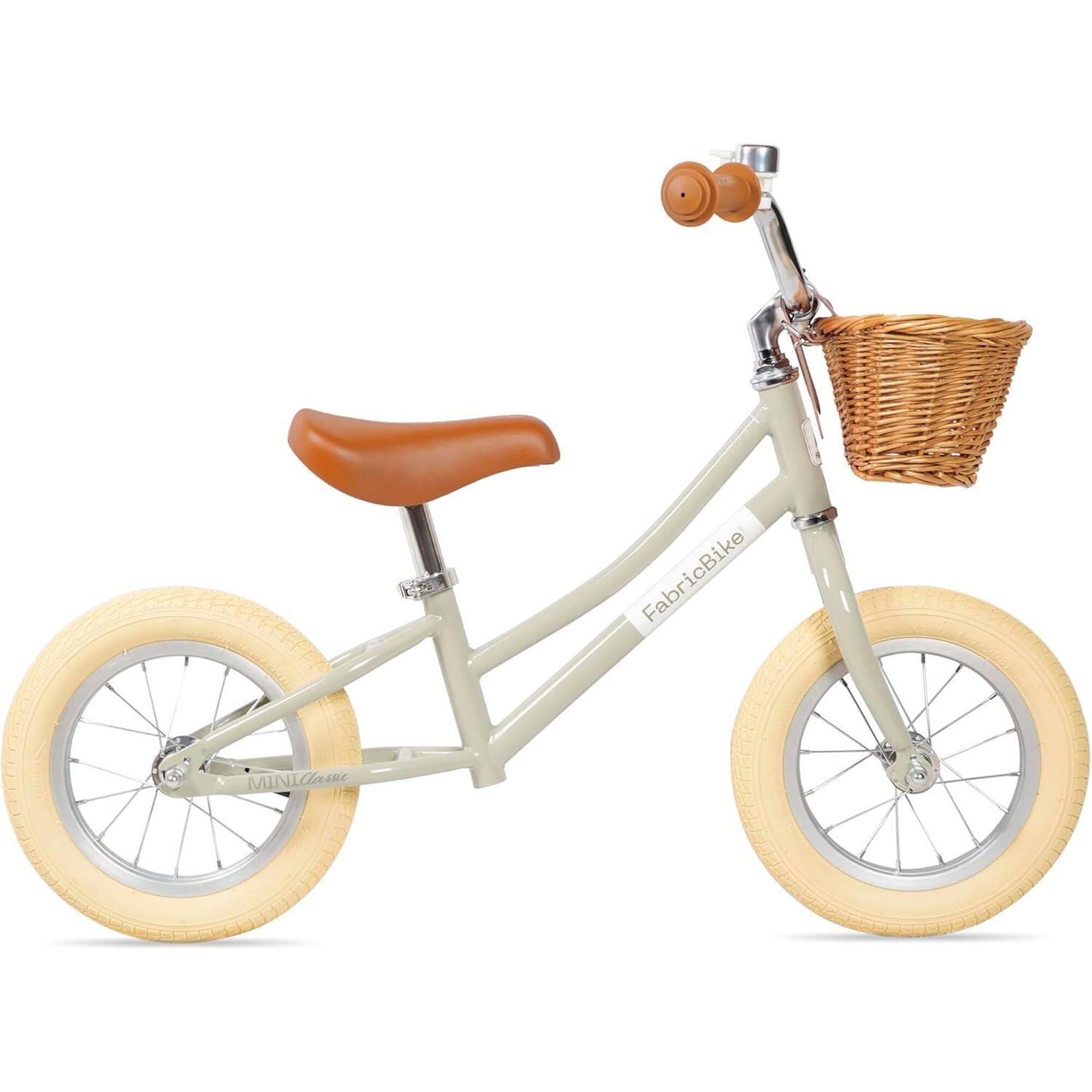FABRICBIKE Mini Classic – rowerek biegowy 12" dla dzieci w wieku 2-5 lat. Beige