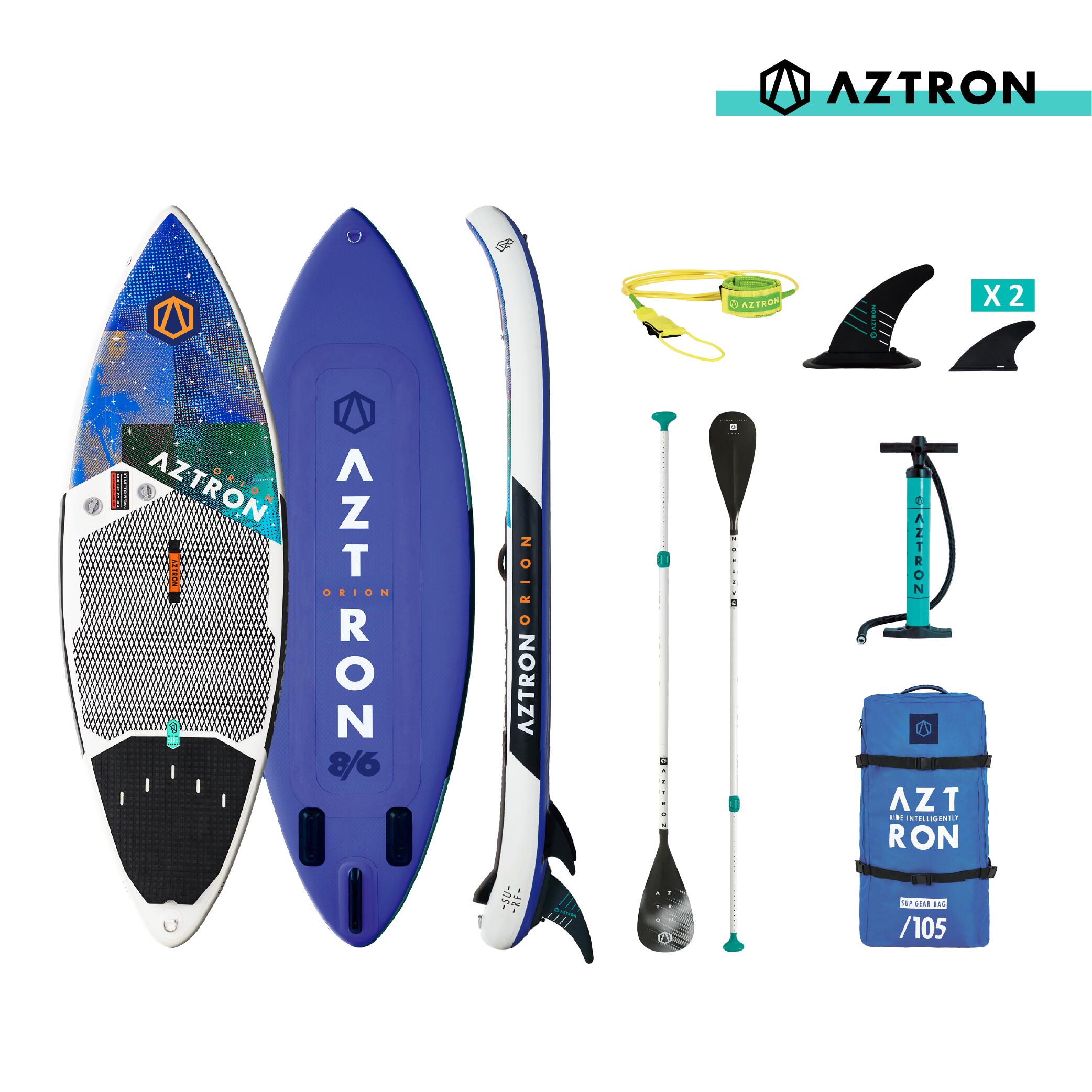 Dwukomorowa deska pompowana SUP Aztron Orion 8'6" 259cm