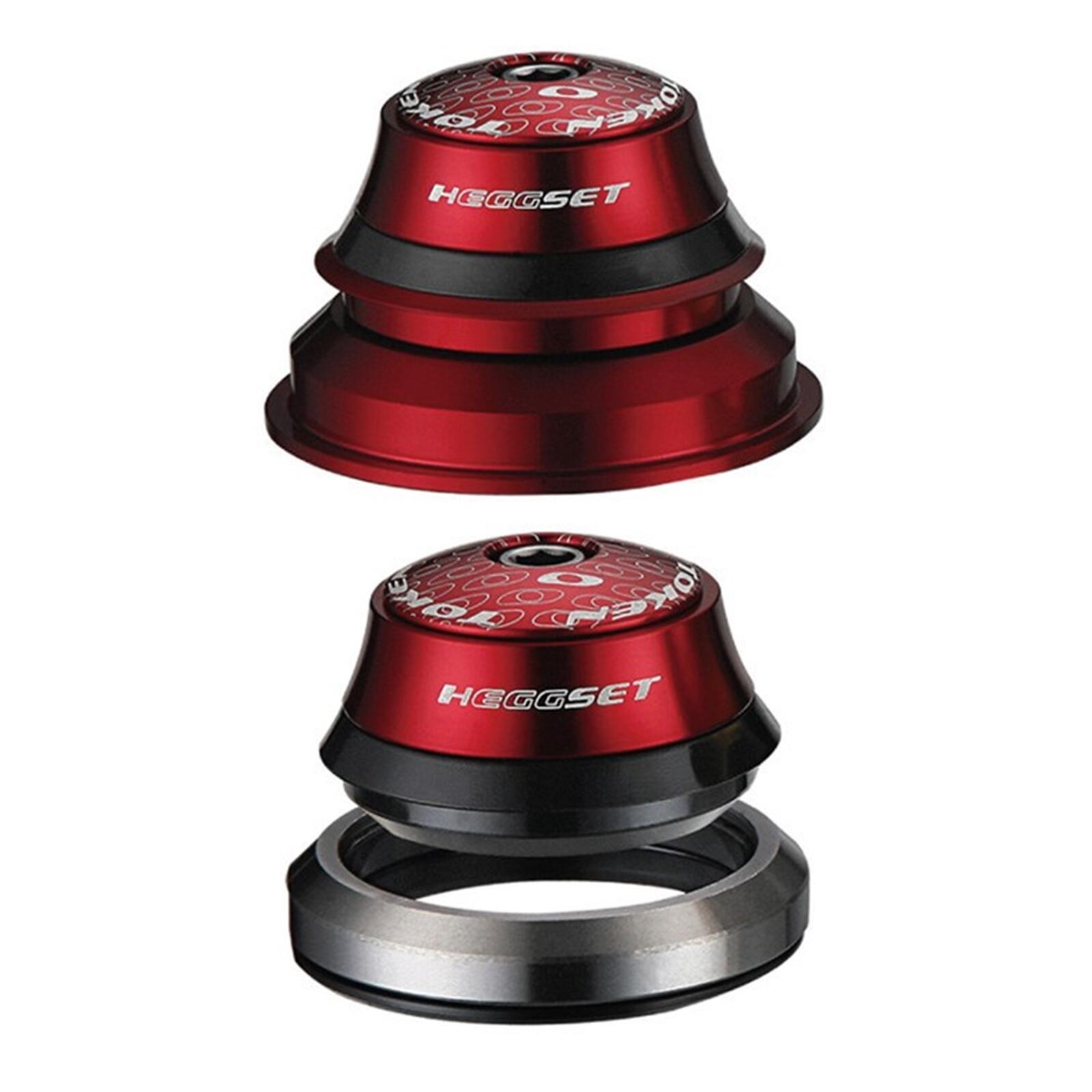 Stery rowerowe TOKEN TK070 czerowne zestaw 4in1 widelec 1 1/8 oraz taper