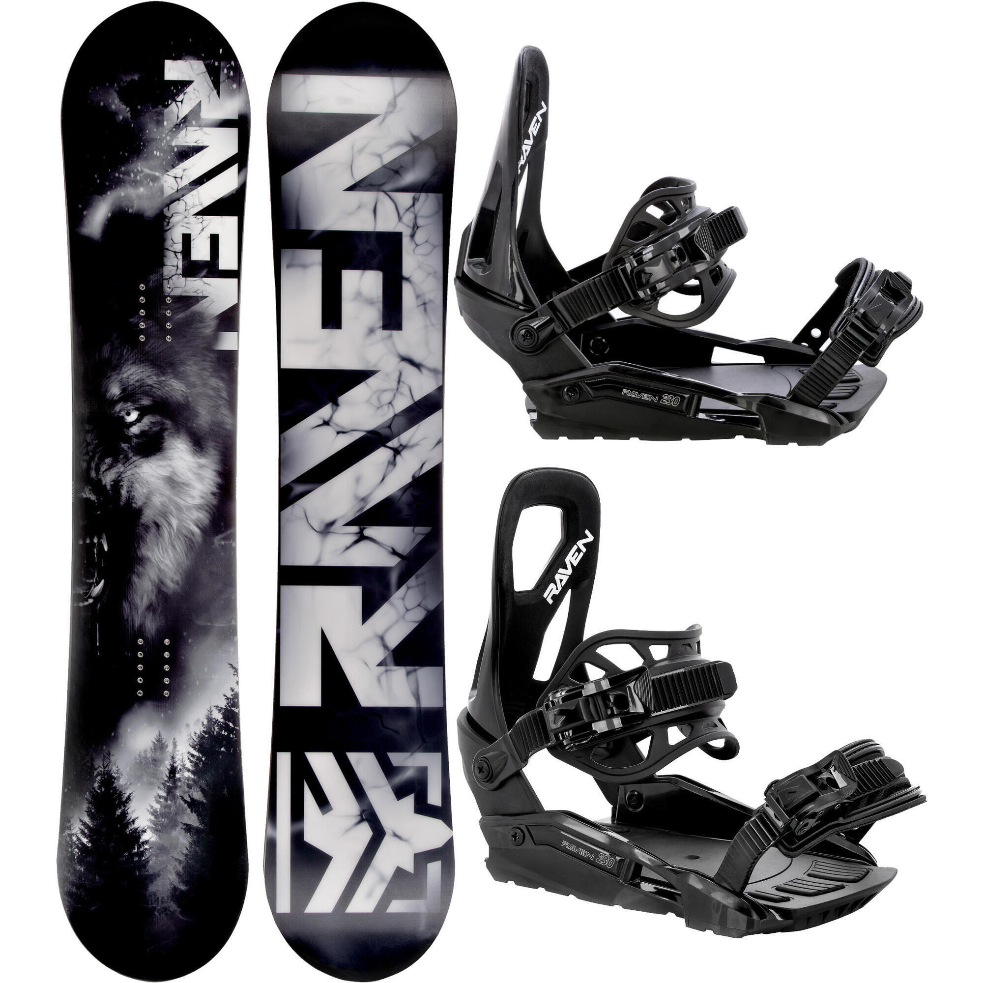 Zestaw Snowboard Raven Lupus + Wiązania Raven S230