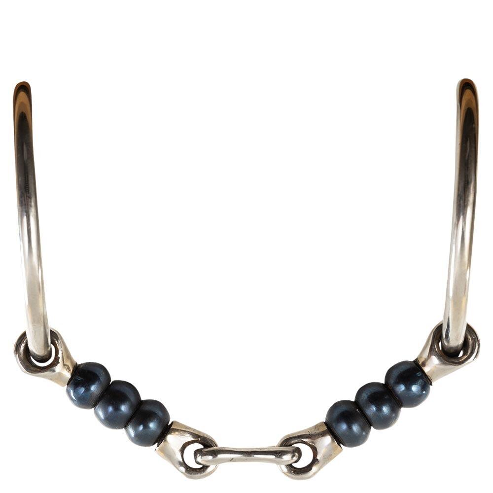 Wędzidło z podwójnym łamaniem dla koni BR Equitation Sweet Iron Cherry Roller