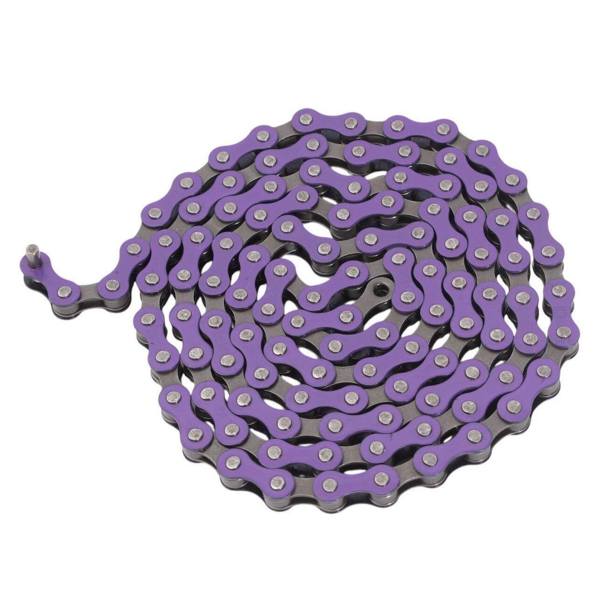 BMX CHAINE VIOLET 1/2 "x1/8" ACIER KHEBIKES