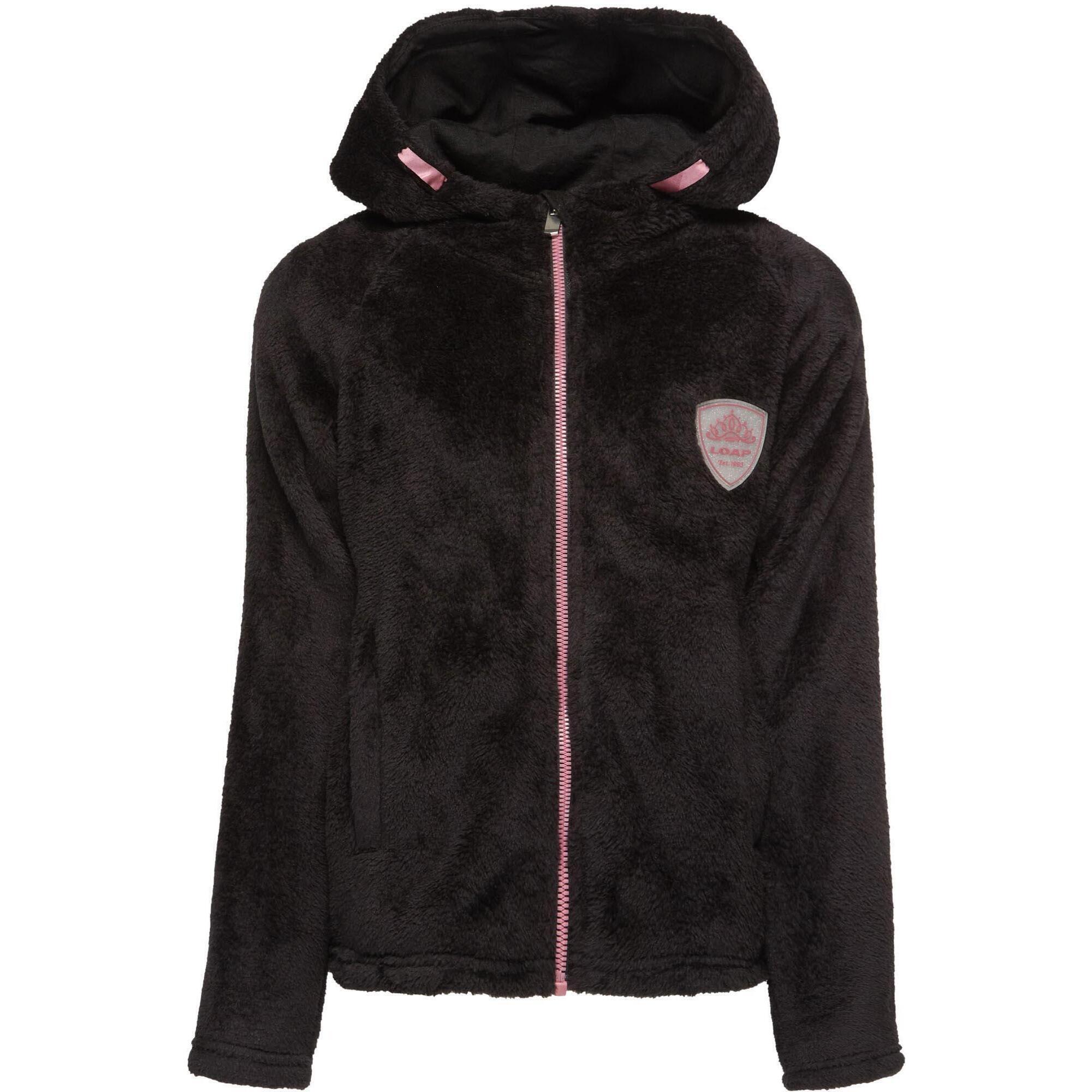 LOAP Bluza dla dziewczyn Chemila, czarna, bawełna, 158-164