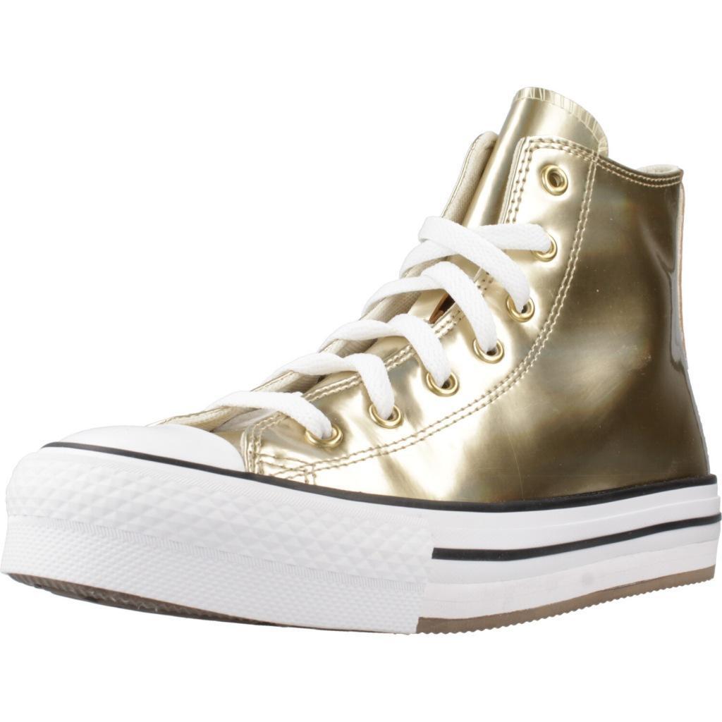 Buty CONVERSE CHUCK TAYLOR ALL STAR EVA LIFT PLATFORM METALLIS Złoty