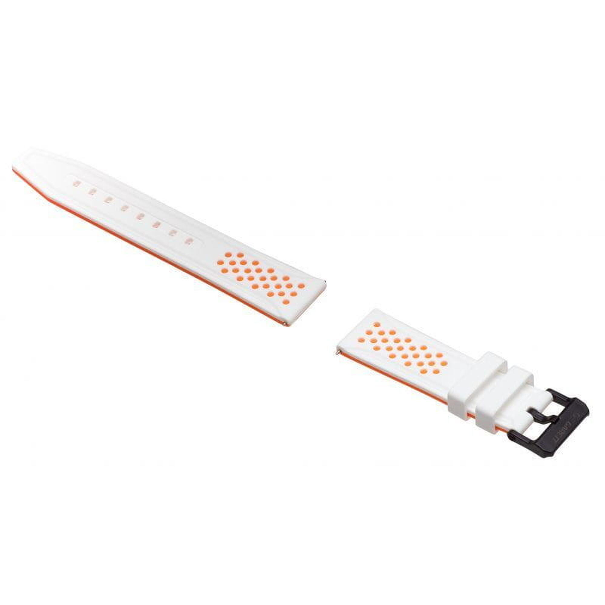 Pasek Silikonowy do Garett Sport 4 Biało-Pomarańczowy - Wymień pasek!