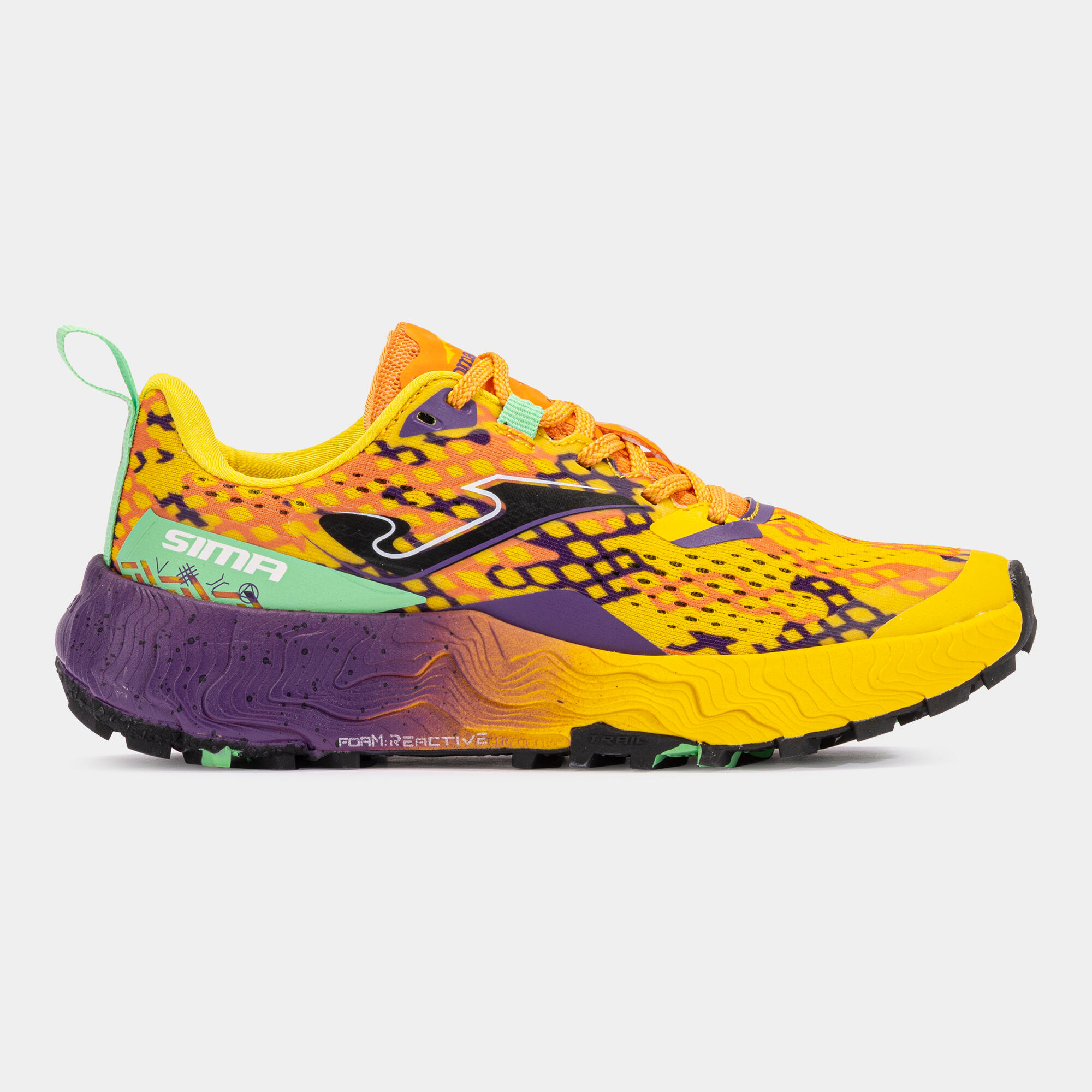 Buty do biegania Joma Sima dla kobiet - Pomarańczowe i Fioletowe, Rozmiar 41