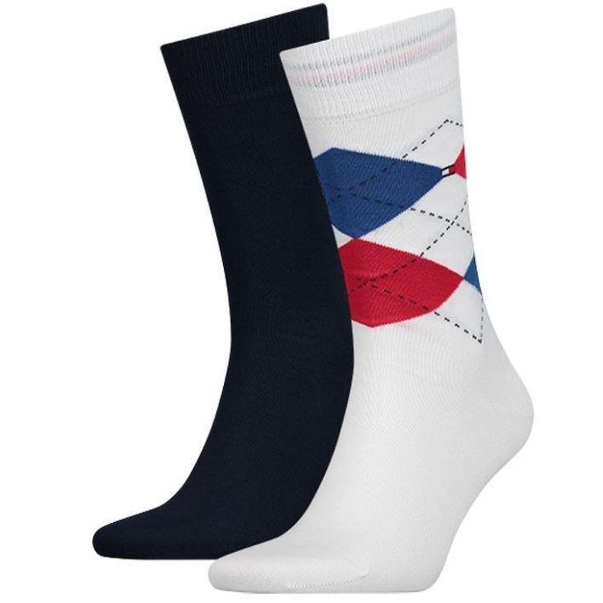 Skarpety męskie Tommy Hilfiger 2-pak z bawełny 39-42