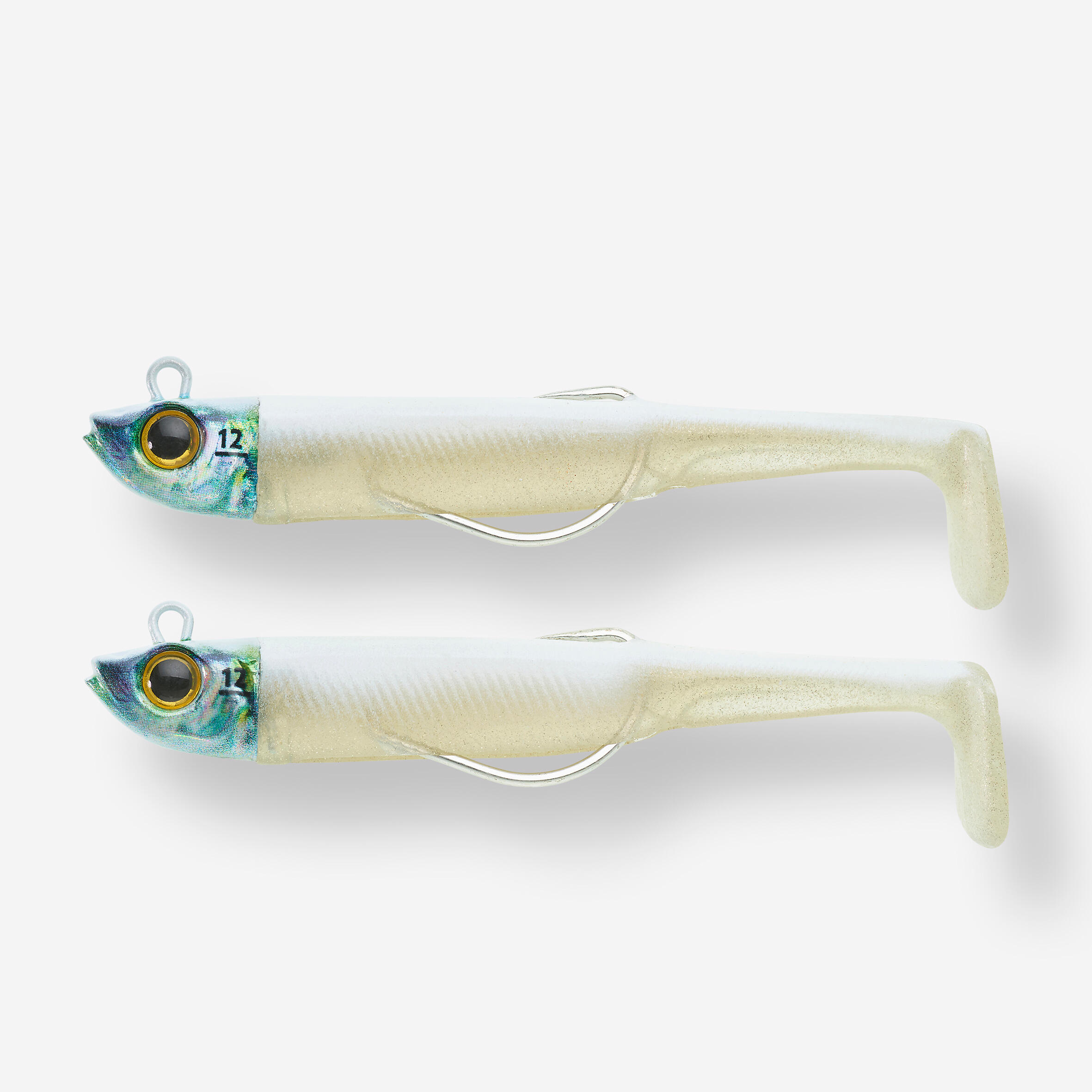 Miękka przynęta Caperlan Ancho 90 12g biała x2