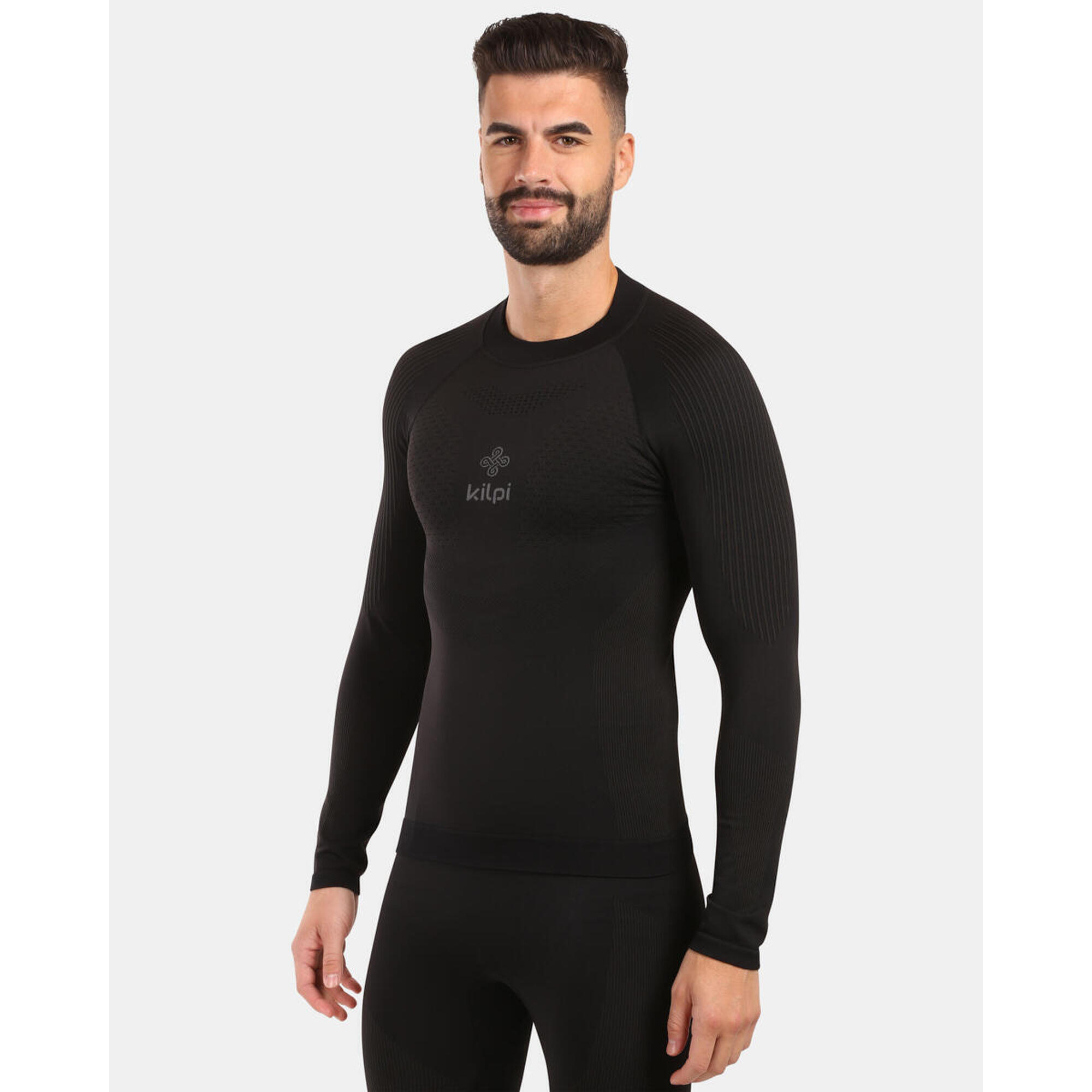 Męska bezszwowa koszulka termoaktywna z długim rękawem Kilpi NATHAN-M