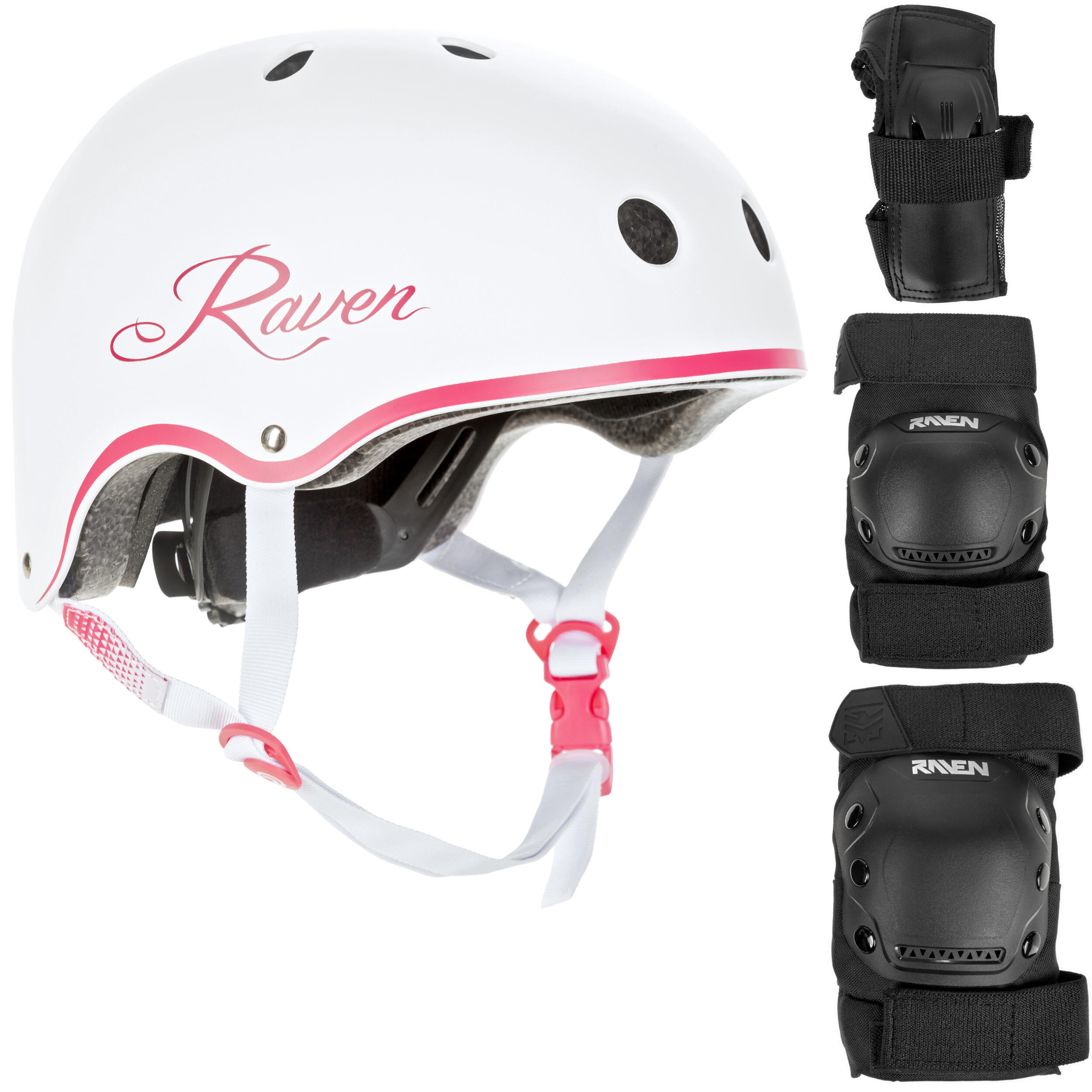 Zestaw na rower rolki skateboardowy Raven Kask Essto Ochraniacze Dexard