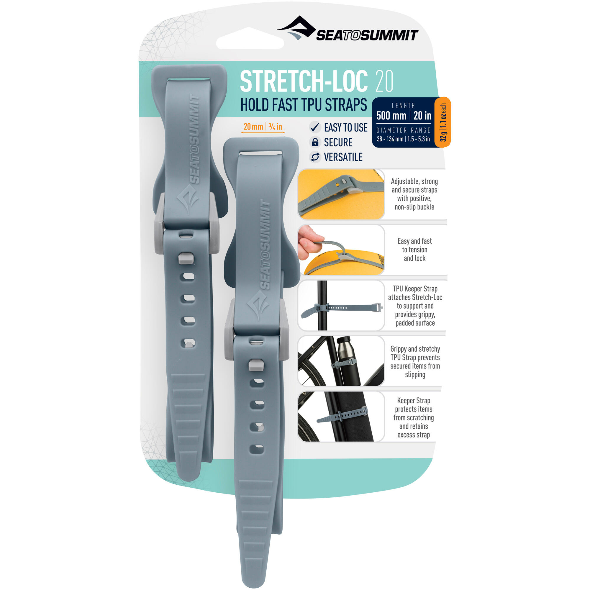 Paski mocujące SEA TO SUMMIT Stretch-Loc 30 2 szt