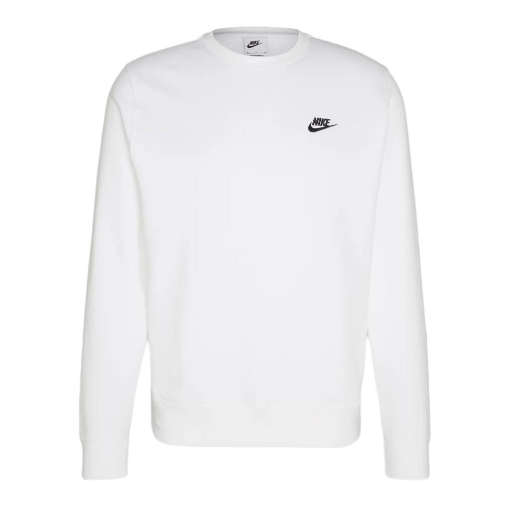 Bluza Nike Club 133 z okrągłym dekoltem czarno-biała