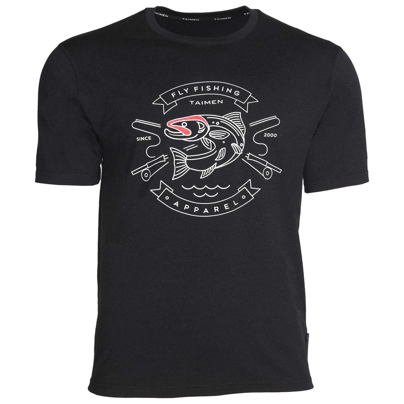 Koszulka Merino Taimen Ider - Czarna