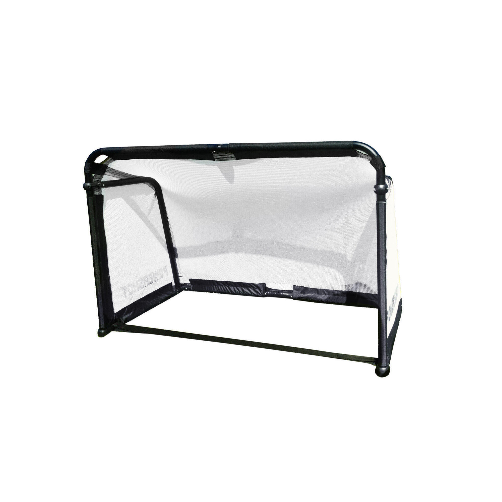 Biała składana bramka do piłki nożnej - aluminium - 1,50 x 1 m