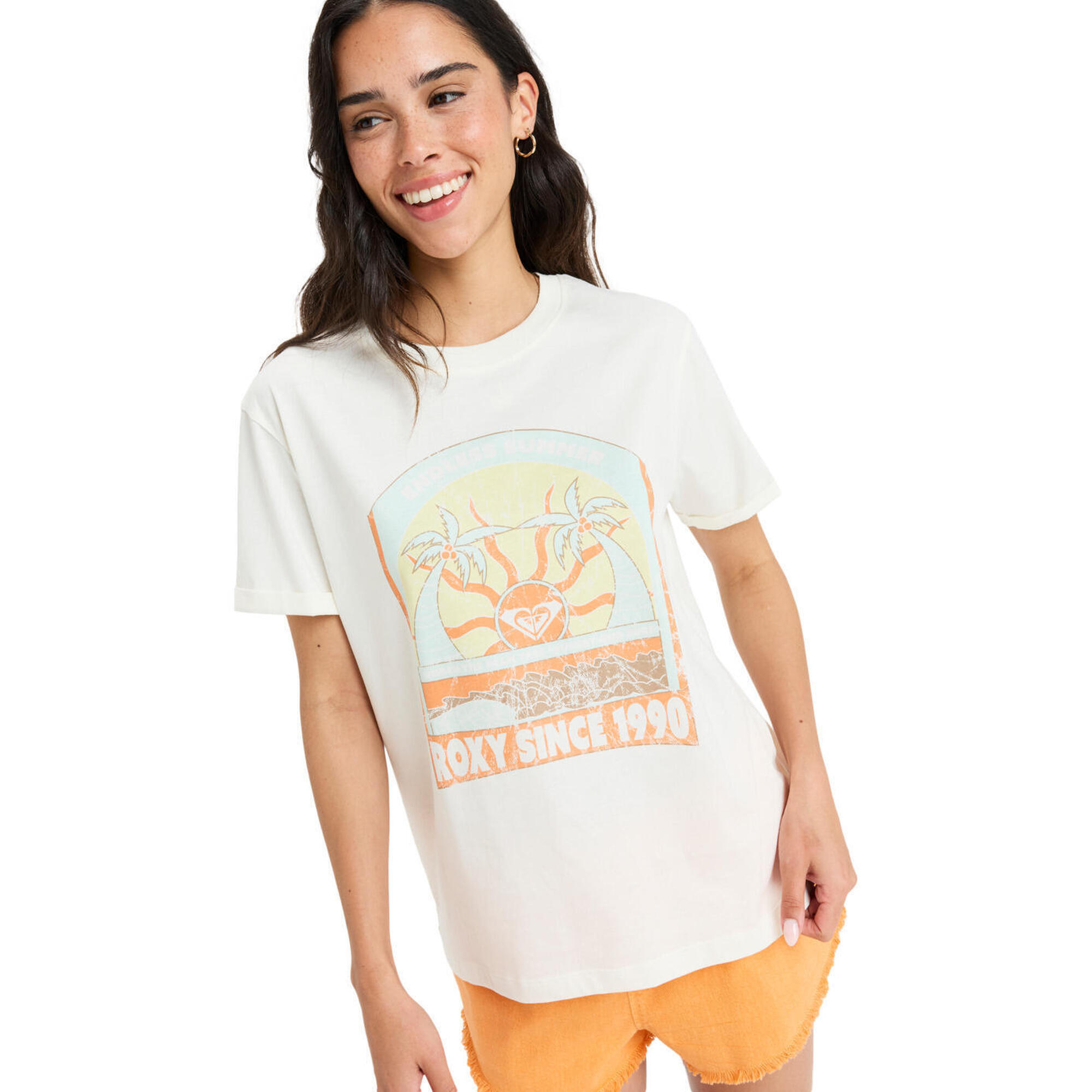 Koszulka z krótkim rękawem dla Kobiety OCEANREGULAR POSTER Biały