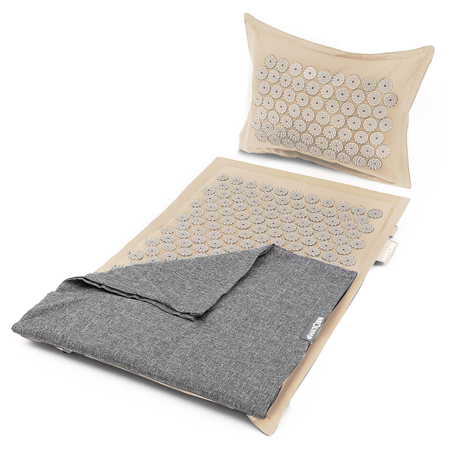 Akupresurowy zestaw maty – 5.670 punktów z poduszką i torbą do przenoszenia