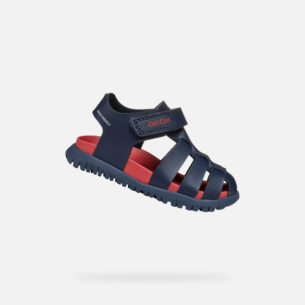 Sandały Geox Model B Sandal Fusbetto Bo Kolor Niebieski