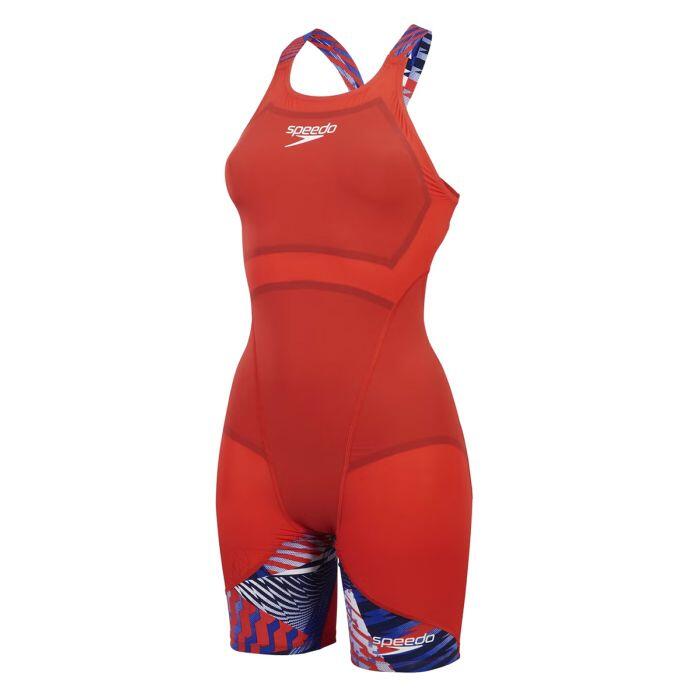 Speedo Fastskin Lzr Ignite Kneeskin – Niebieski/Czerwony/Biały – Rozmiar 26