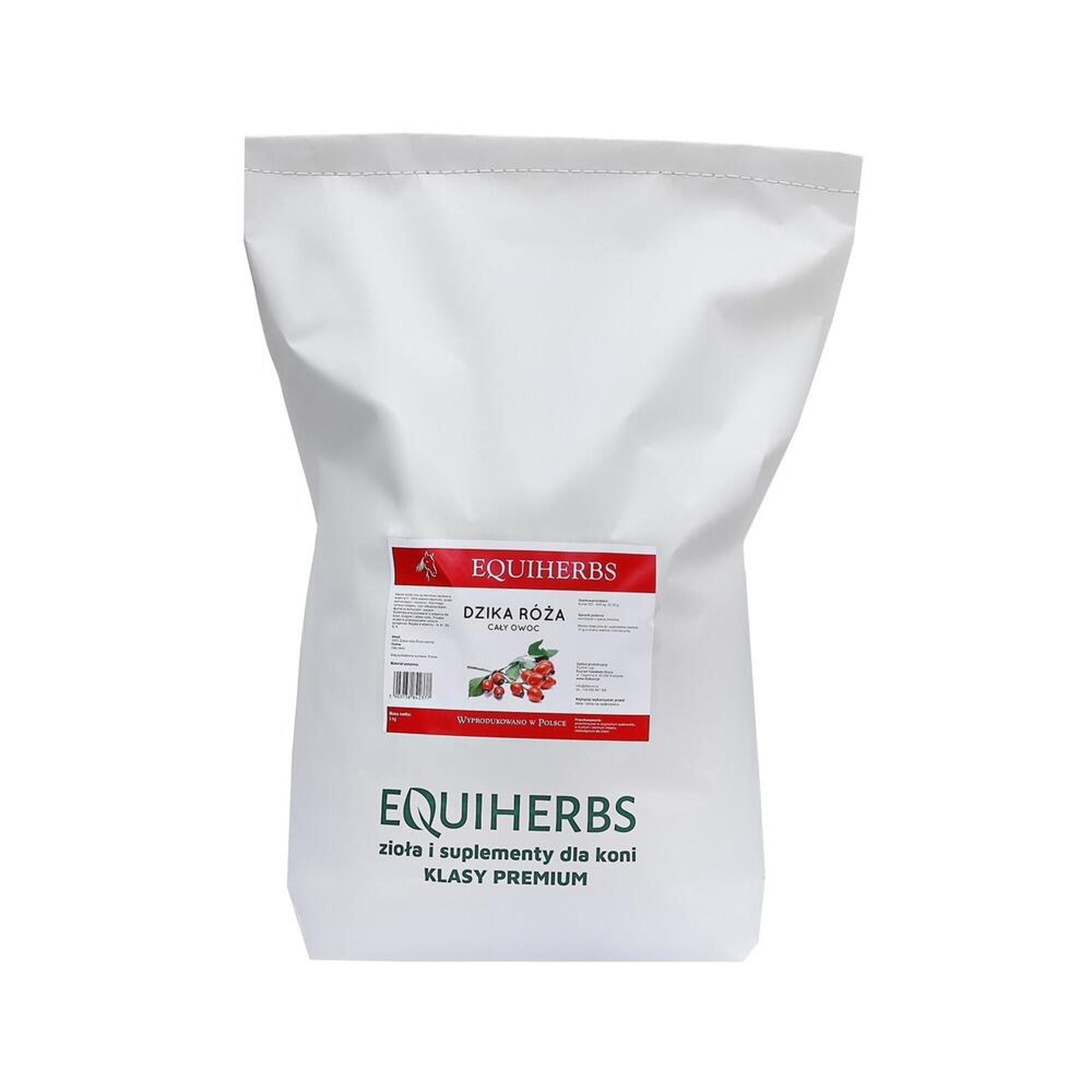 Dzika róża suszona cały owoc EQUIHERBS