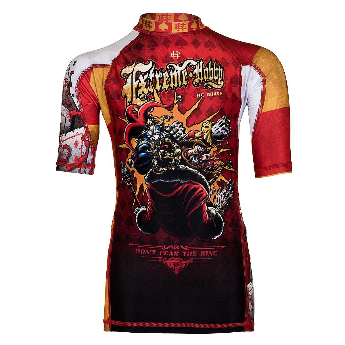Rashguard dla dzieci do MMA z krótkim rękawem EXTREME HOBBY KILLER CARDS 2