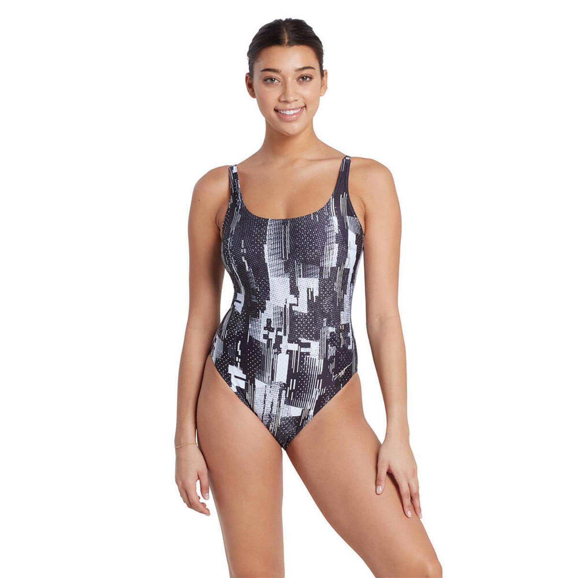 Zoggs Shimmer Sleekback Swimsuit - Rozmiar 38