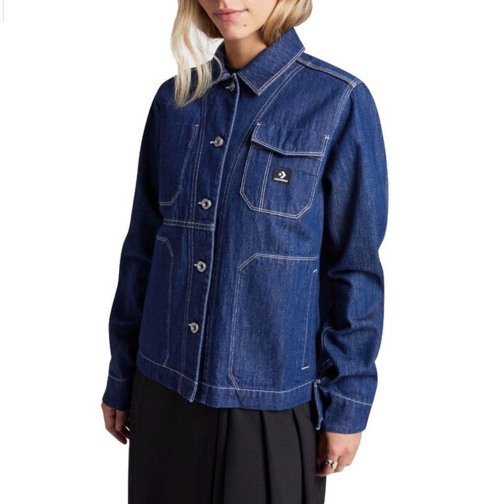 Kurtka CONVERSE DENIM WORK COAT Niebieski