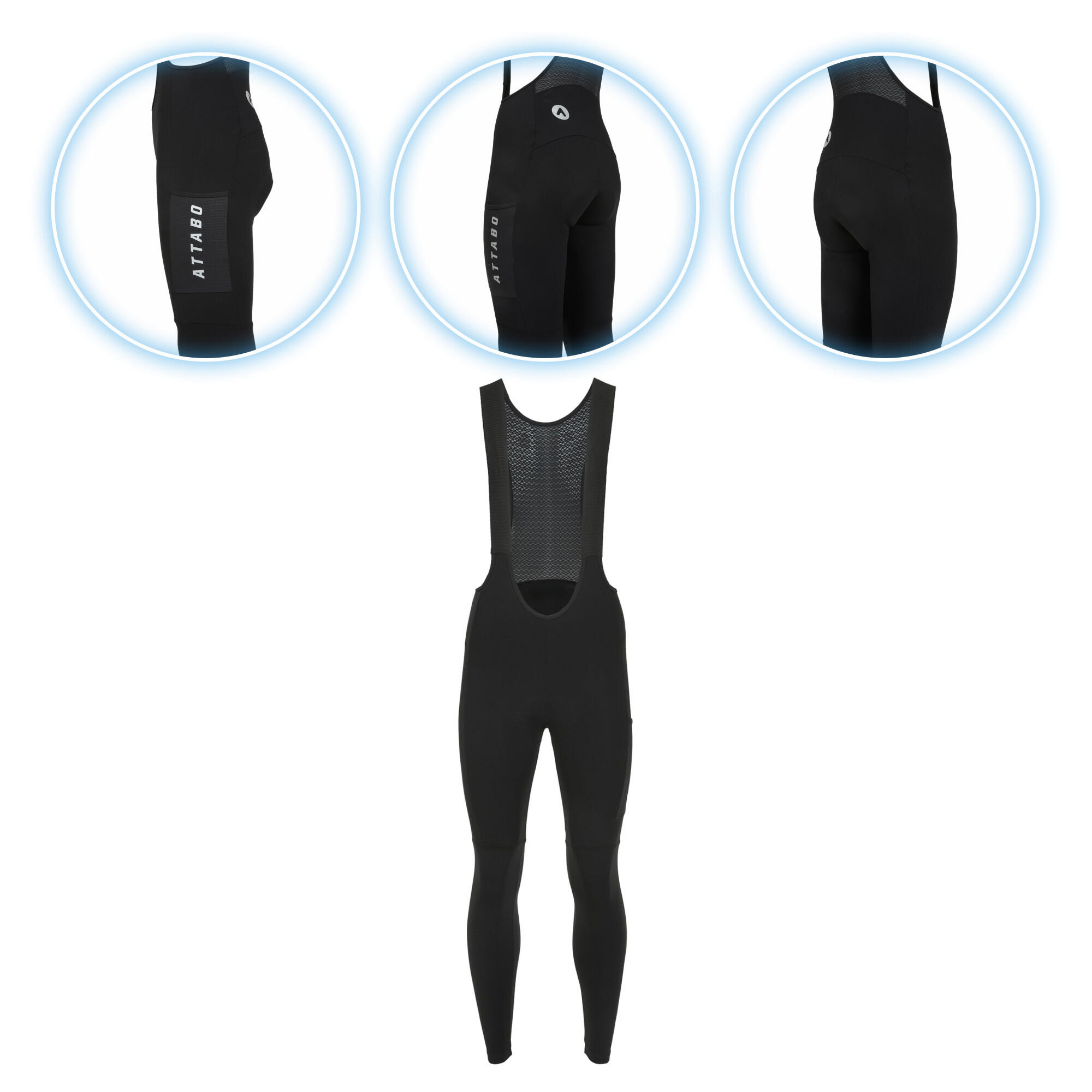 Spodnie rowerowe damskie ATTABO OFREE CARGO ocieplane