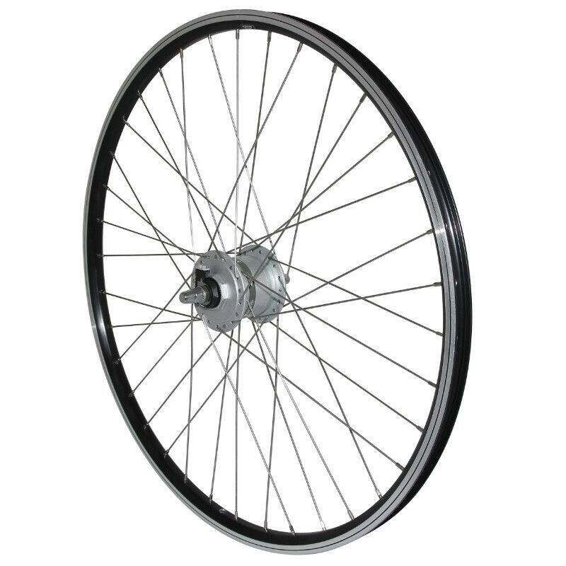 Koło przednie aluminiowe z piastą dwuścienną Velox Er10 Shimano Dynamo Dh2N -2.4