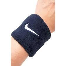 Opaska na nadgarstek Nike Swoosh Bandeau, Niebieska