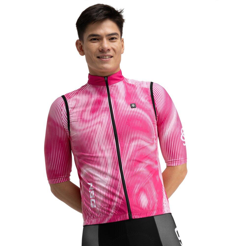 Męska wiatroszczelna kamizelka rowerowa Real Sporting de Gijón x