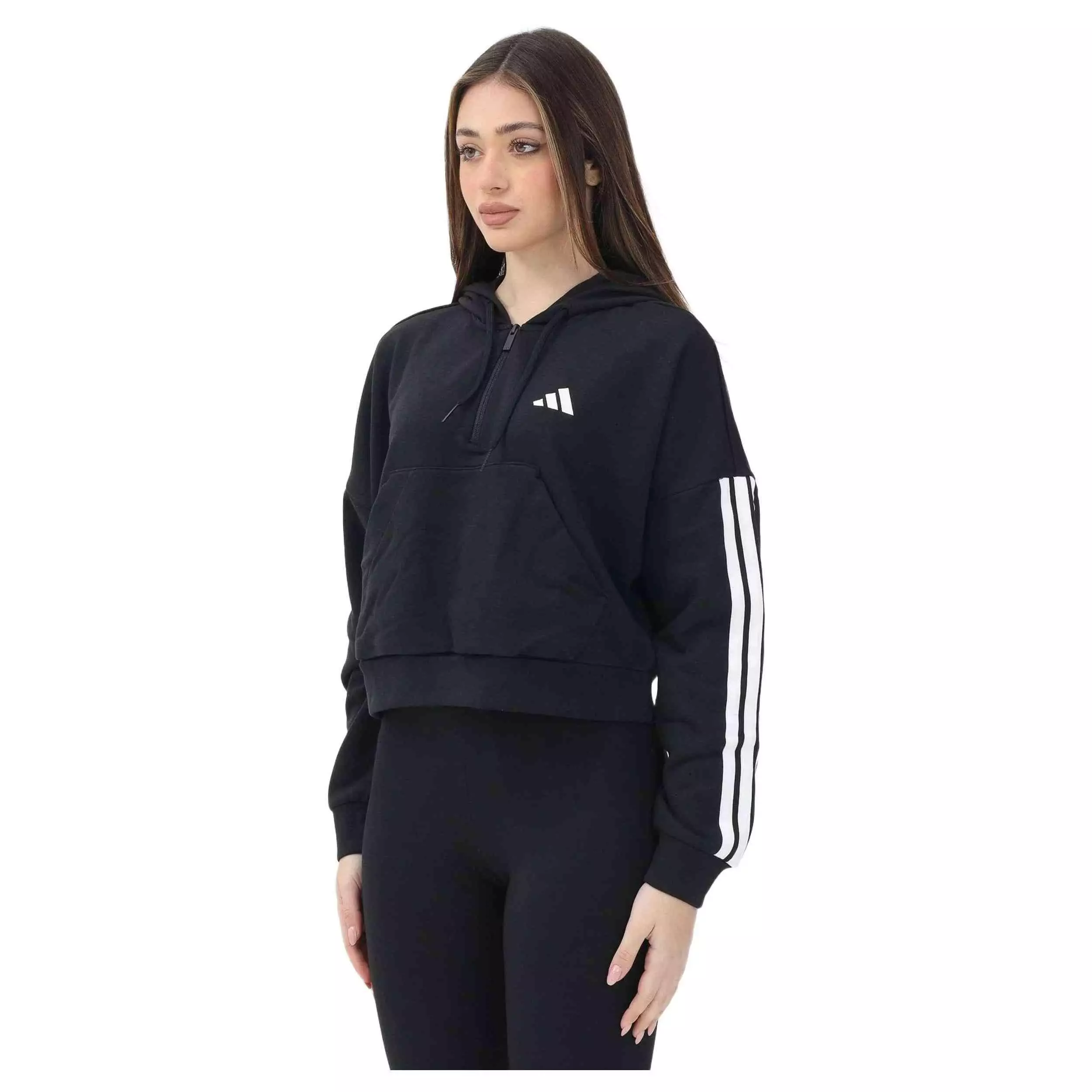 Bluza Adidas Sport W 3S Ft Qz Hd Damskie