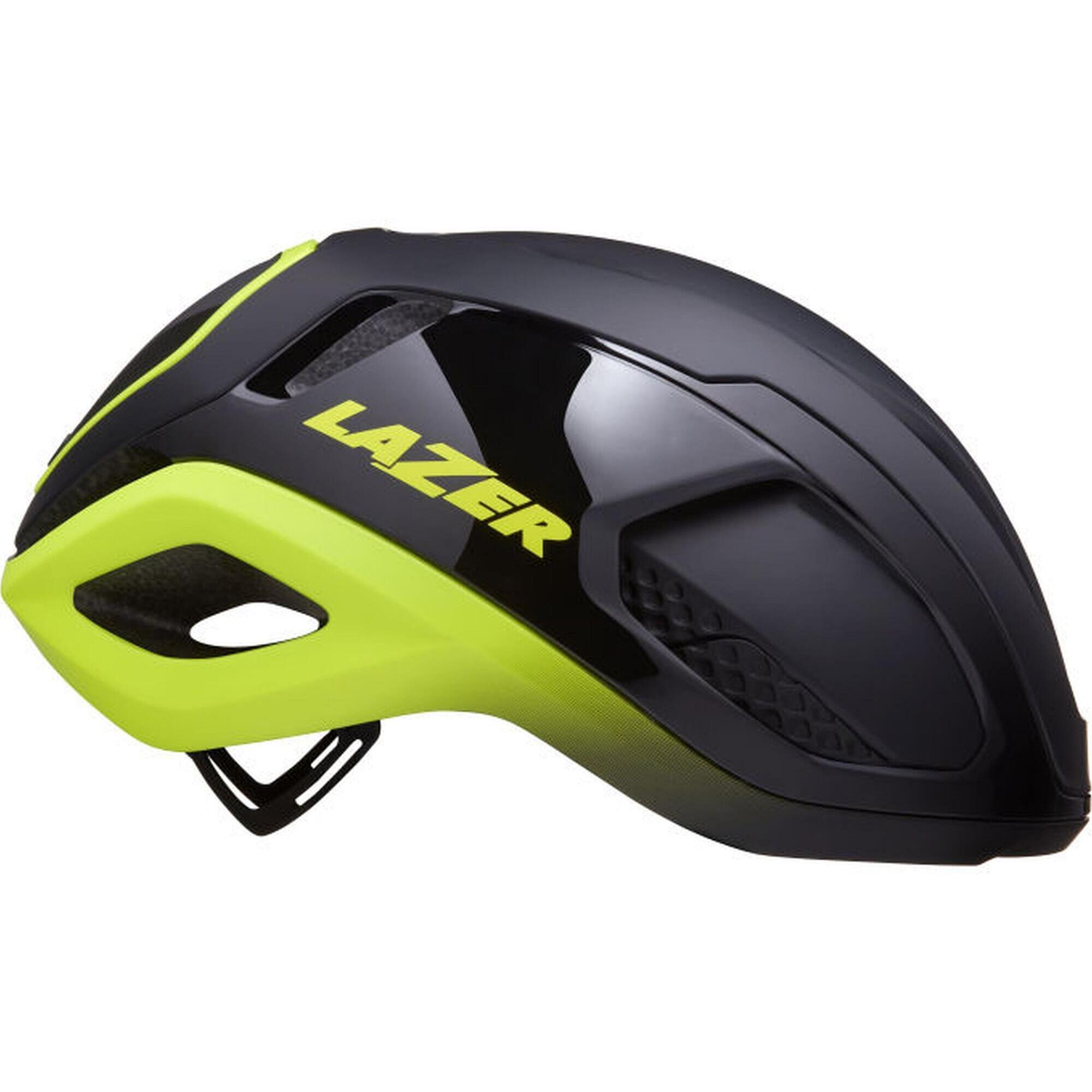 Kask rowerowy szosowy/gravel Vento KinetiCore, Black Flash Yellow