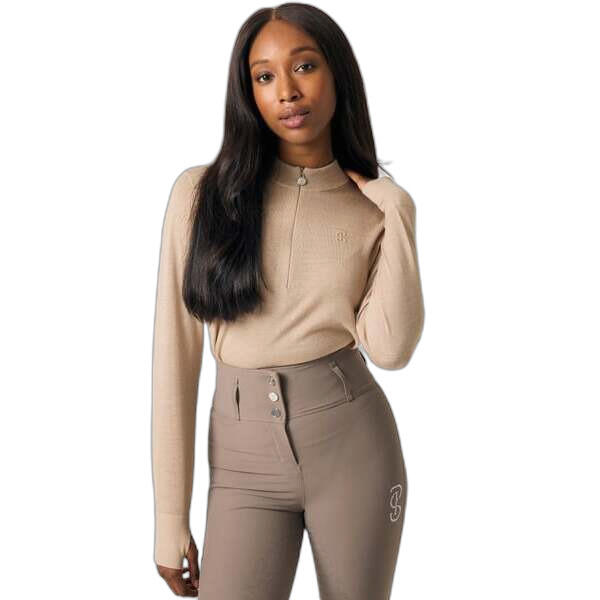 Damska bielizna do jazdy konnej z długim rękawem 1/2 zipp PS of Sweden Erin Equi
