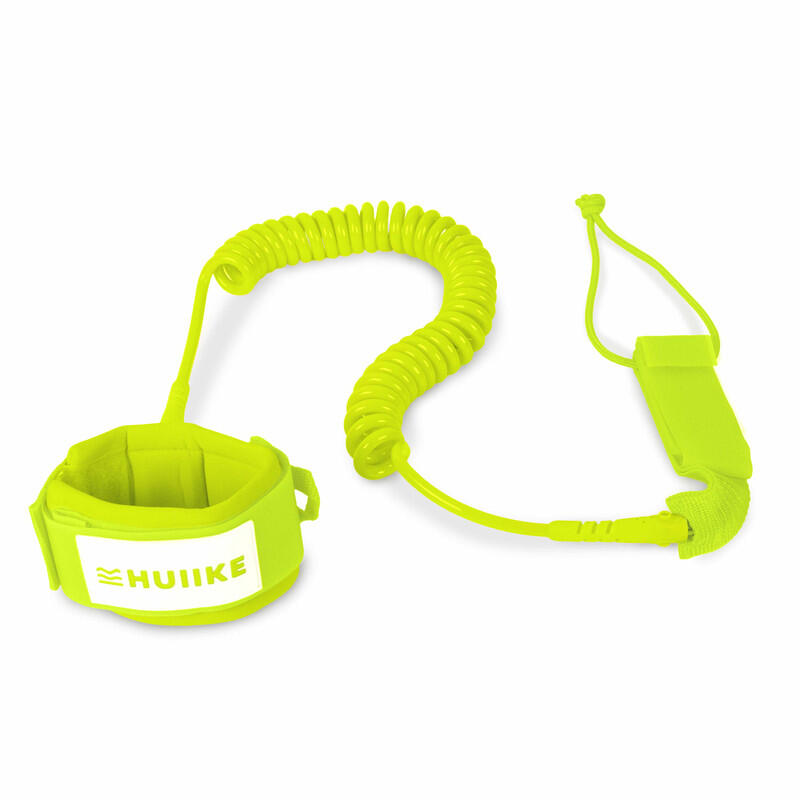 Leash do Deski Regulowany Spirala HUIIKE, Zielony Limonkowy, Standardowy