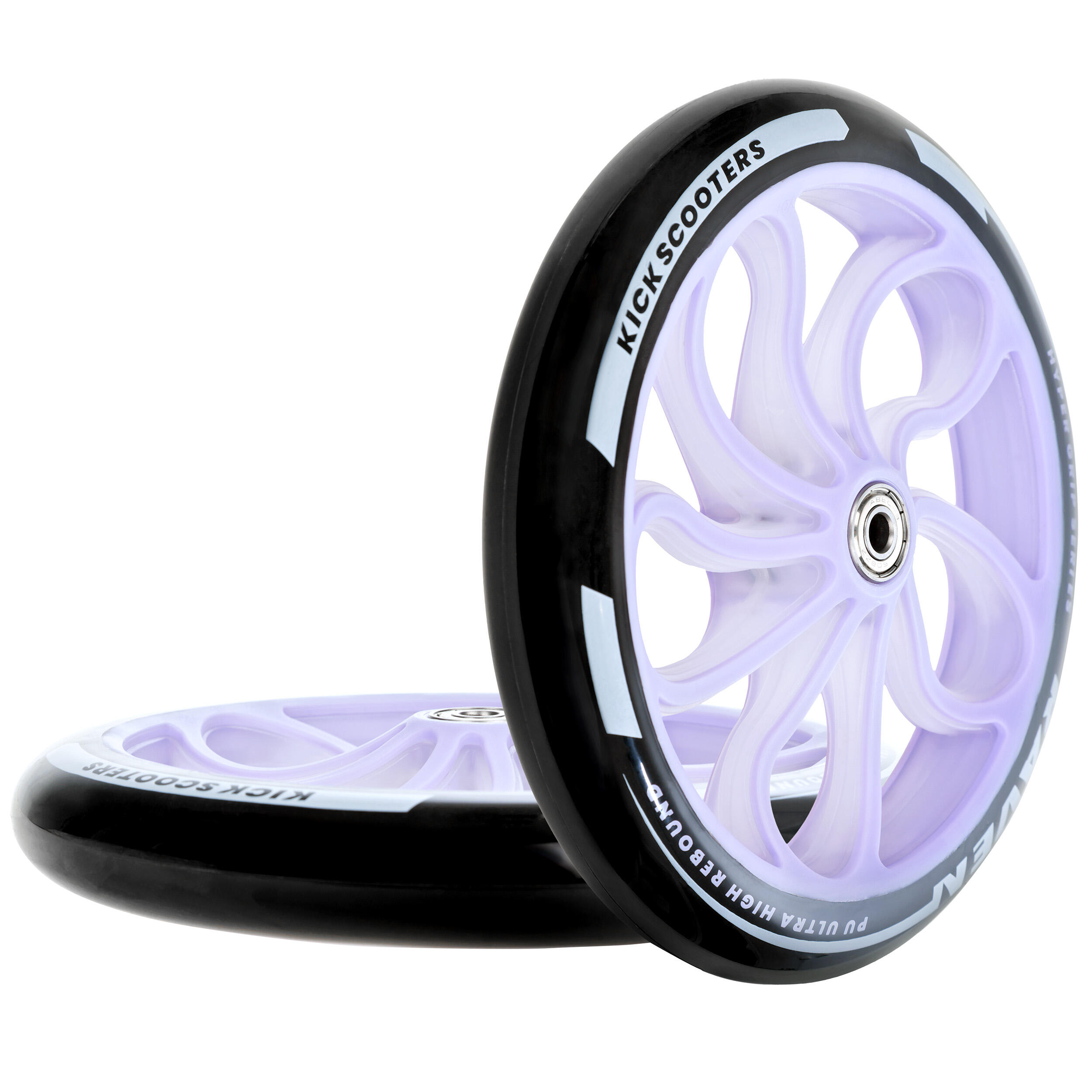 Kółka do hulajnogi Raven Galaxia 200mm 2szt LED