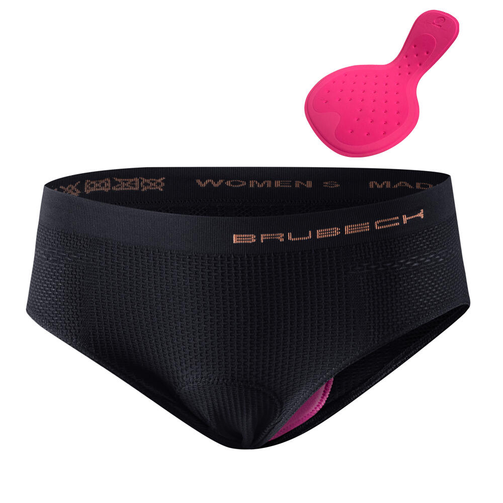 Majtki pod szorty rowerowe damskie Brubeck 3D z wkładką