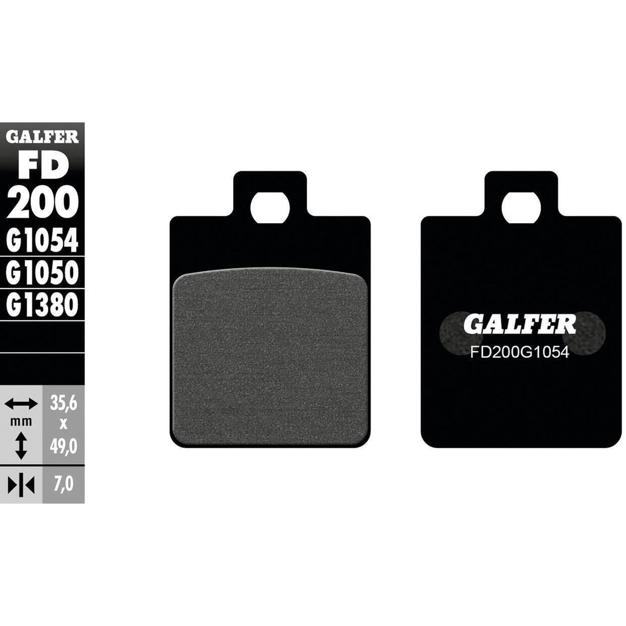 Organiczne klocki hamulcowe Galfer FD200 G1054 - Wysoka jakość