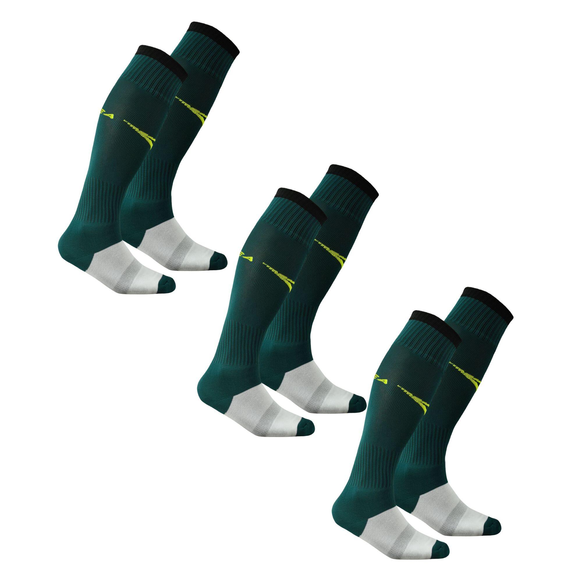 Getry piłkarskie C168 zielone 3 pary