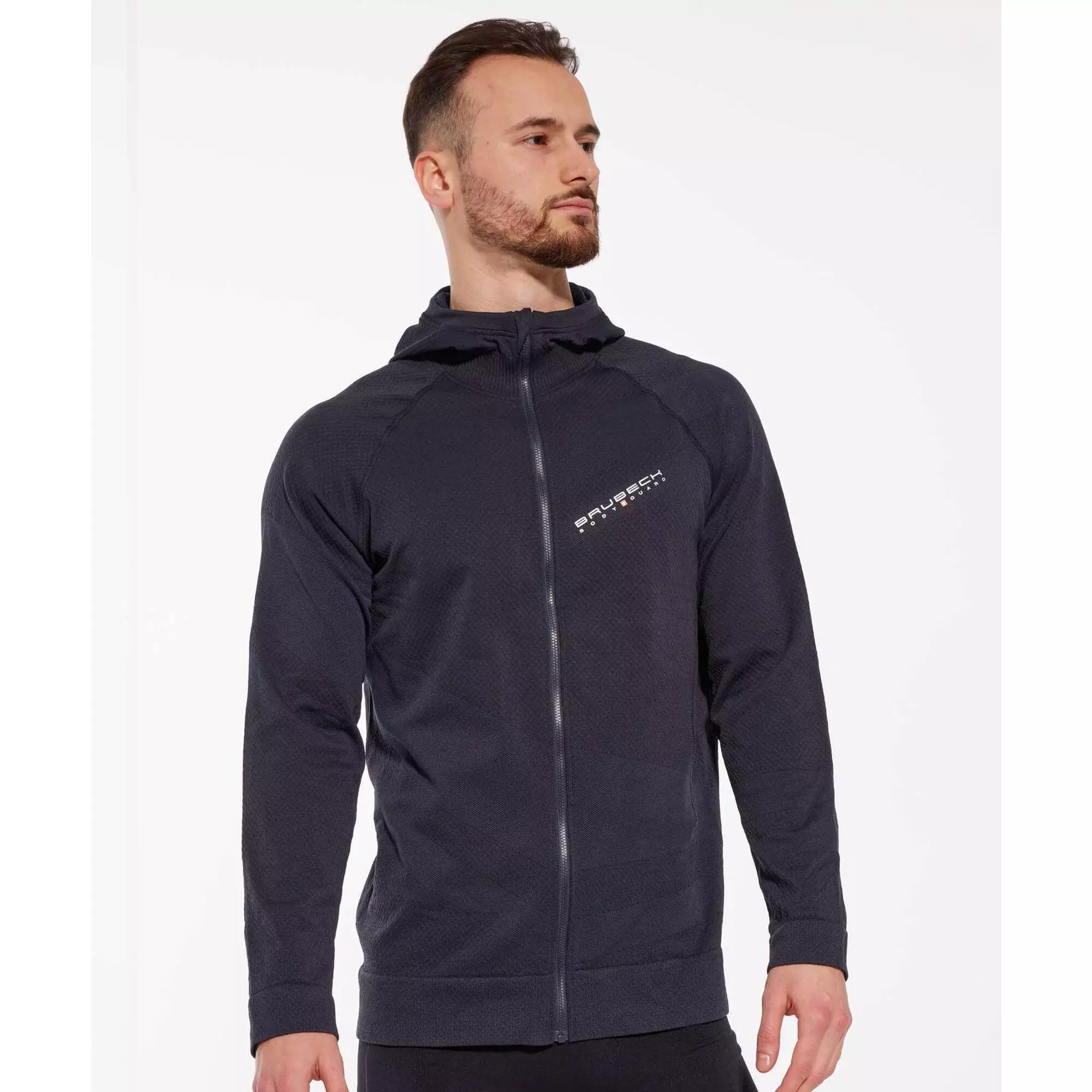 Bluza męska wełniana z kapturem Brubeck THERMO WOOL by Pustelnik