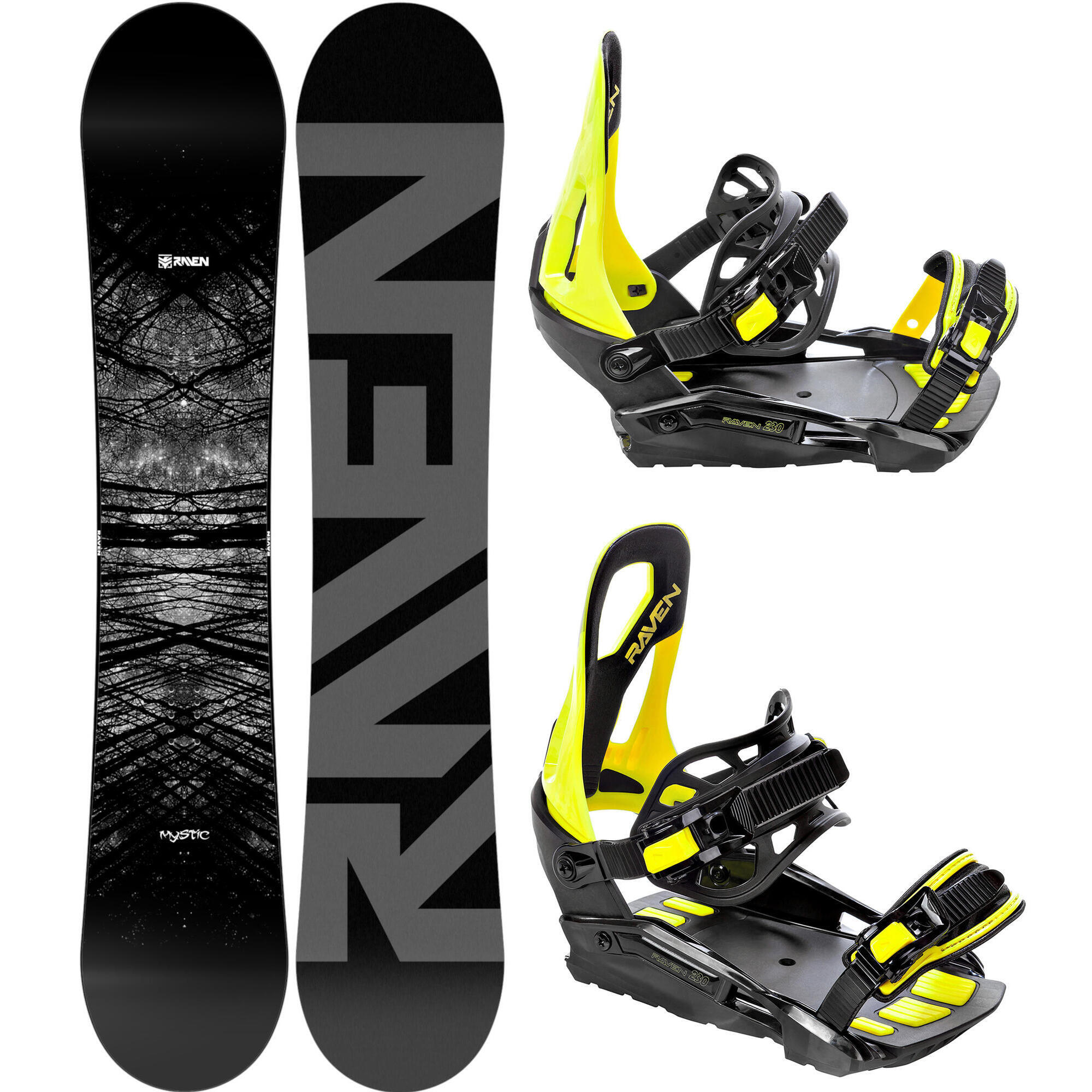 Zestaw Snowboard Raven Mystic + Wiązania Raven S230