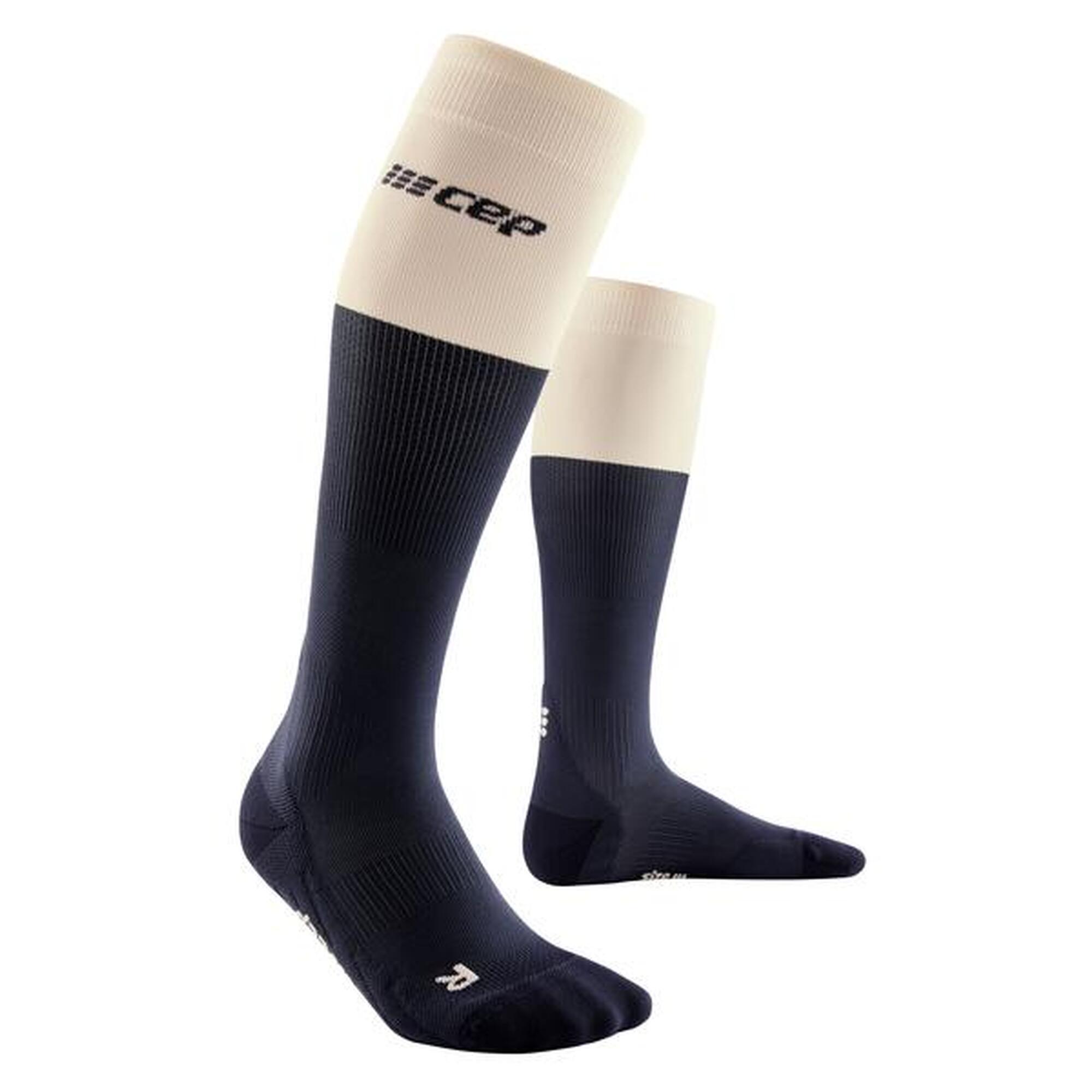 Skarpety do biegania damskie CEP Bloom kompresyjne wysokie