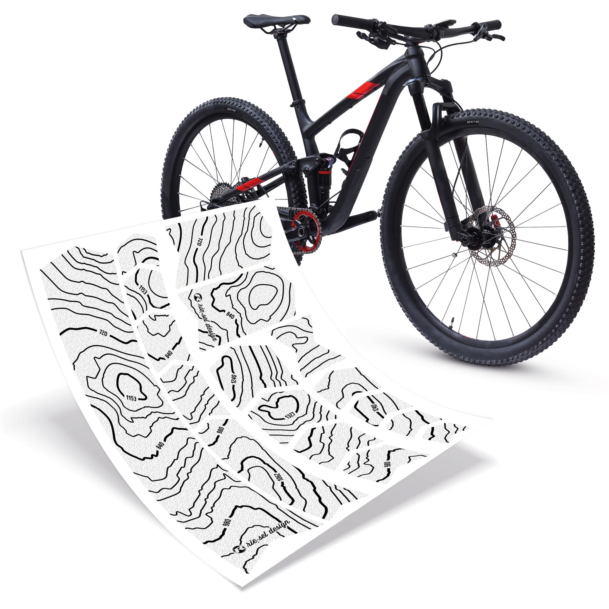 Zestaw folii ochronnej na ramę Riesel Design Frame:Guard Hohenlinien