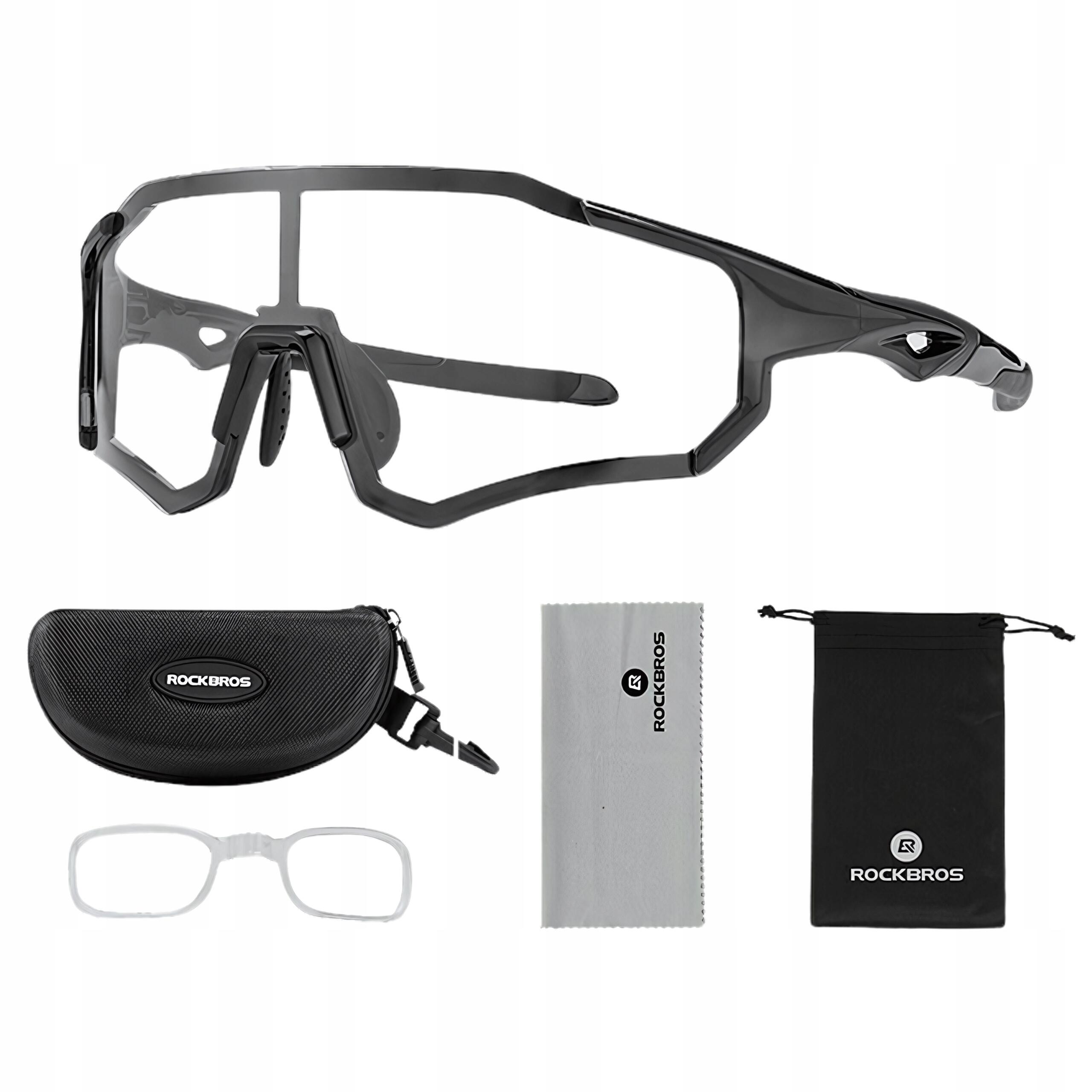 Okulary rowerowe Rockbros przeciwsłoneczne fotochrom uv400 unisex