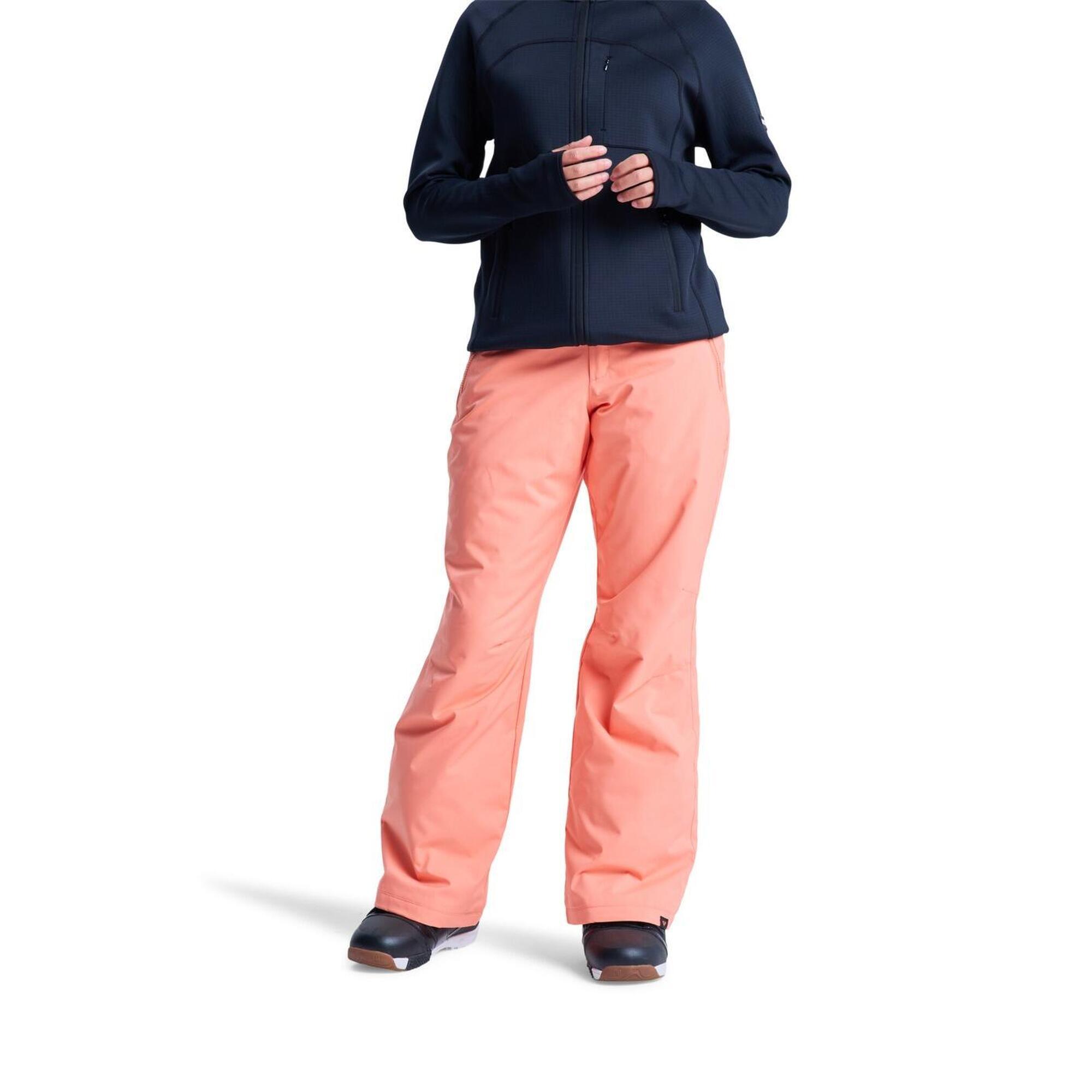 Spodnie śniegowe techniczne dla Kobiety SNOWY CREST 10K Pomarańczowy