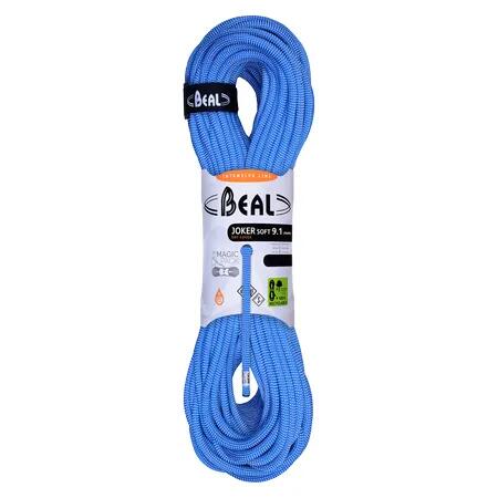 Lina wspinaczkowa dynamiczna Beal Joker Unicore 9,1 mm 60m Dry Cover Blue