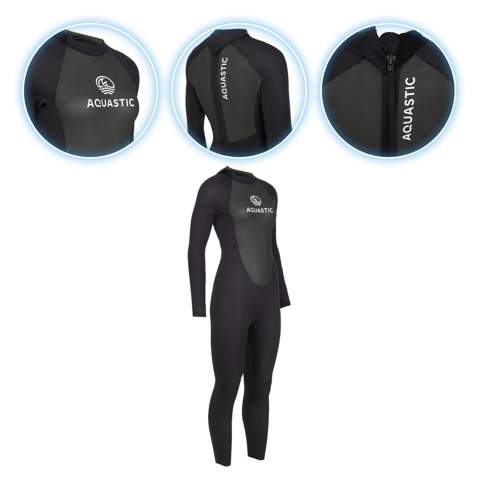 Pianka surfingowa damska AQUASTIC z neoprenu 4/3 mm WAVEY