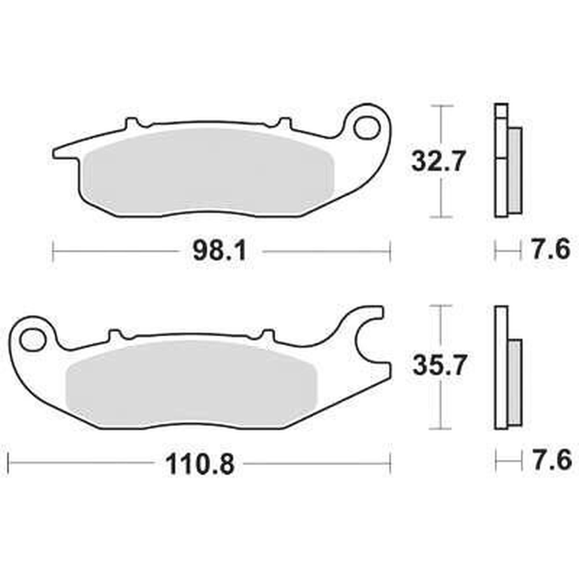 Trw MCB 759 Organiczne Klocki Hamulcowe do Rowerów