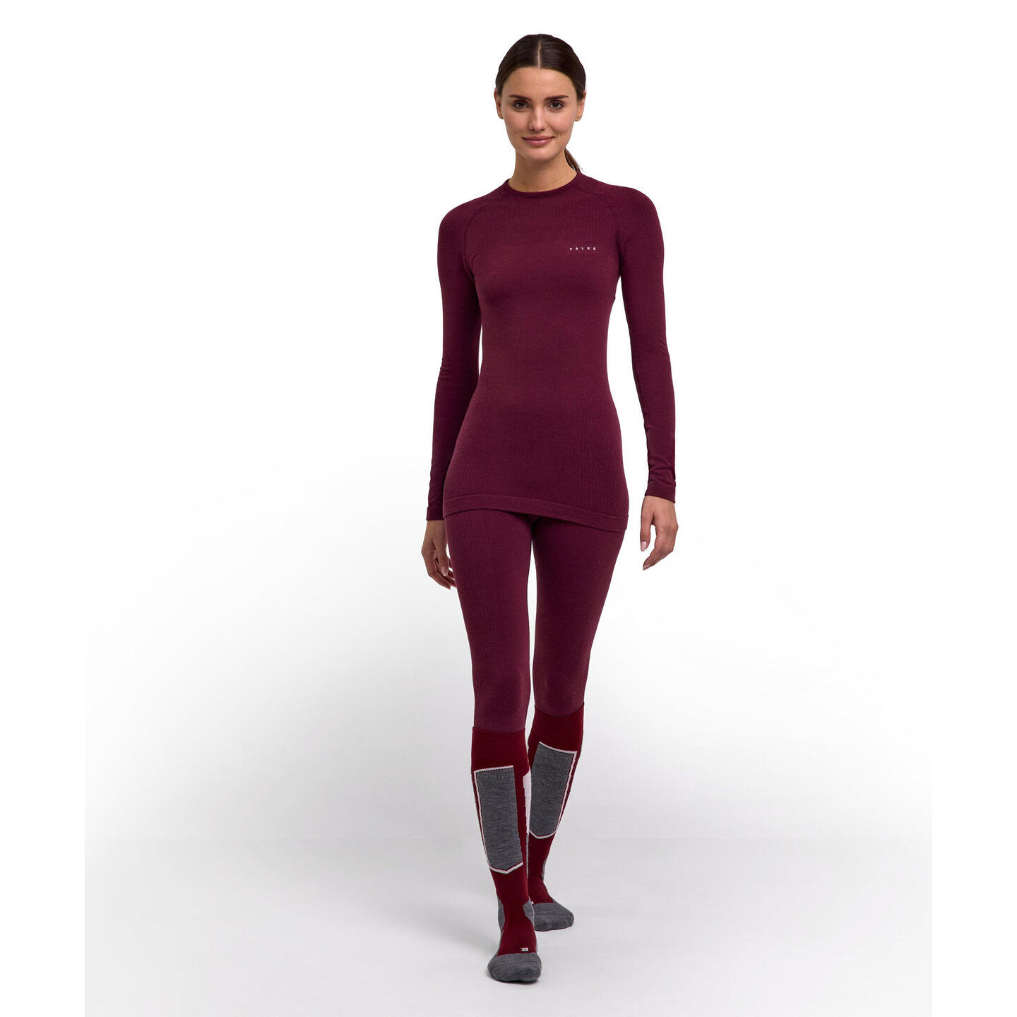 Damska koszulka z długim rękawem Falke Wool-Tech