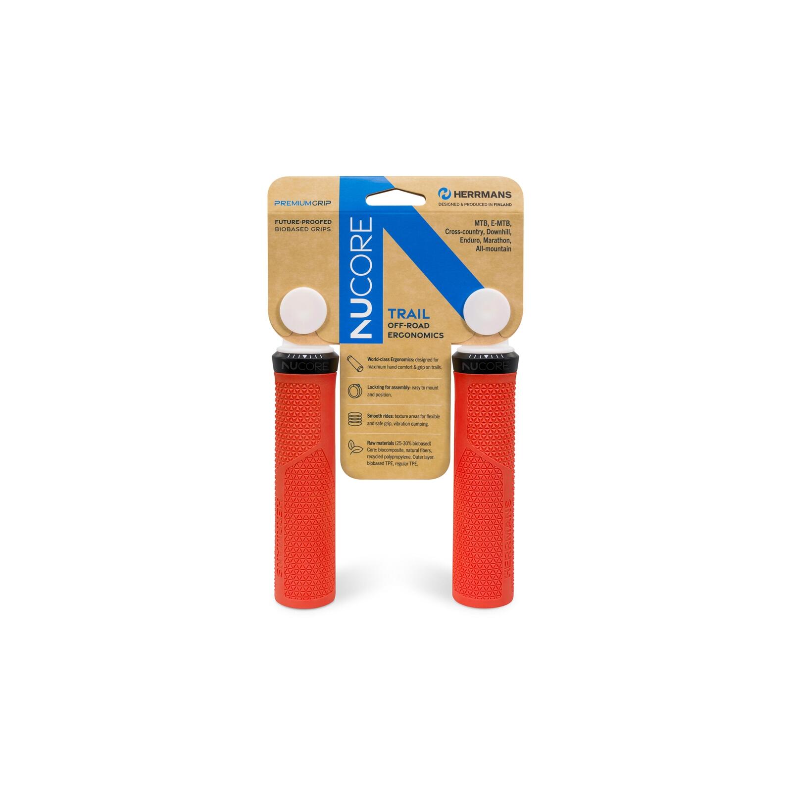 Herrmans Nucore Trail Grip 130mm w Kolorze Lava - Akcesoria Rowerowe