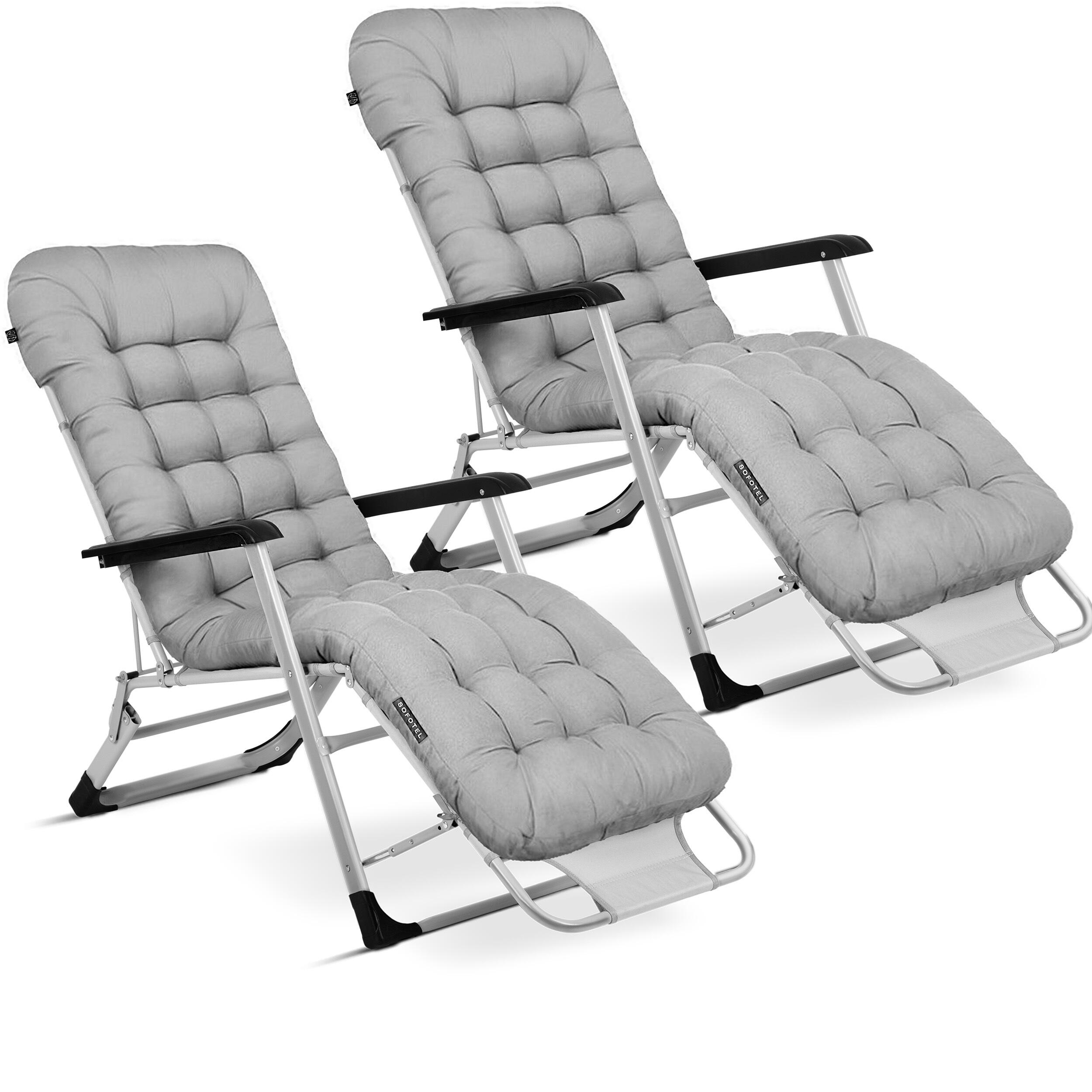 Leżak turystyczny plażowy składany z poduszką Sofotel 2 szt.